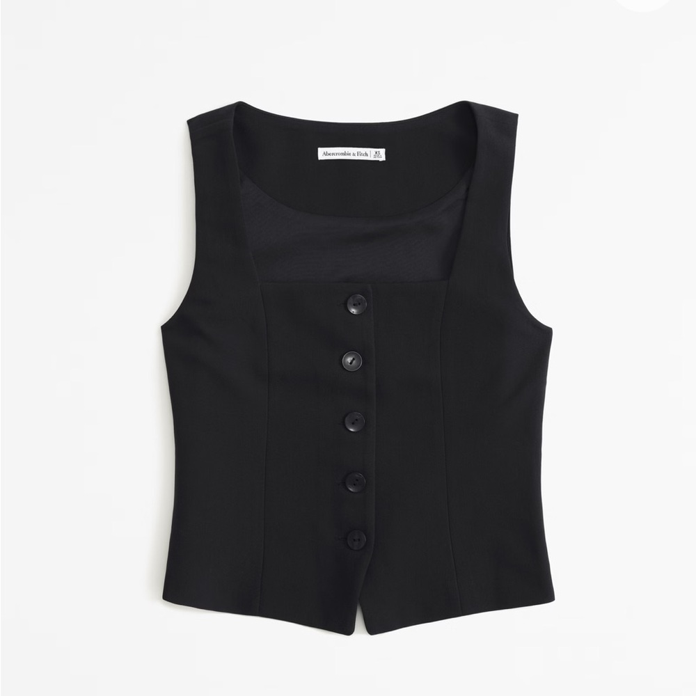 The A&F Mara Tailored Vest Squareneck Top
